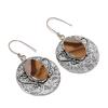 Natural Polychrome Jasper 925 Sterling Silver Jewelry Earring 2.17" ZS-1411