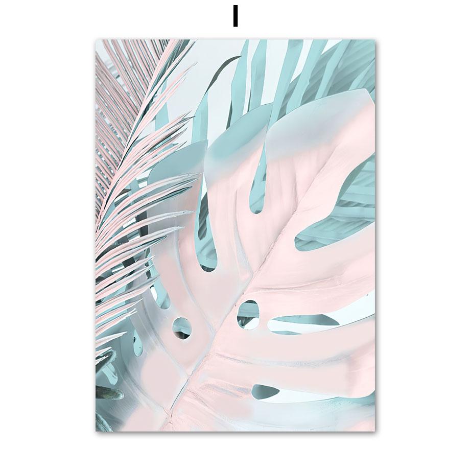 Pink Sea Ship Donut Lifebuoy Balloon Starfish Monstera Love Posters Nordic Wall Art Canvas Painting Living Room Home Decor