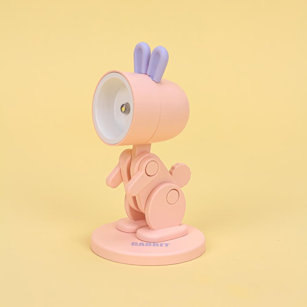 Creative Mini Led Desk Lamp Cartoon Folding Table Lamp Kids Room Bedroom Reading Book Light DIY Desktop Ornament Holiday Gifts