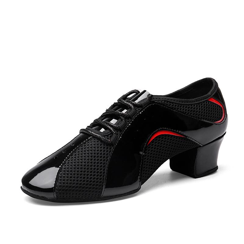 Scarpe da Ballo Latino da Donna Tango Salsa Rete Scarpe da Sala da Ballo Moderne Scarpe da Pratica per Insegnanti Tacco 3,5CM