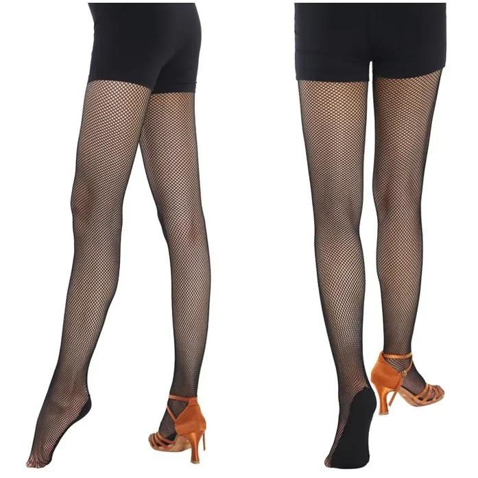 Harde Net Professionele Visnet Panty's Dames Latijnse Dansjurk Dames Standaard Latijnse Dans Kousen Elastische Latijnse Panty's S Height 1.47-1. 55m