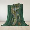 Mythical Lizard Tapestry Flannel Blanket Warm Soft Halloween Christmas Couch Warm Cozy Decorative Decor Gift for All Season