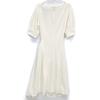 Proenza Schouler R2513011B Ivory Midi-Length Bateau Neck Dress Dress 2 IvoryUsed