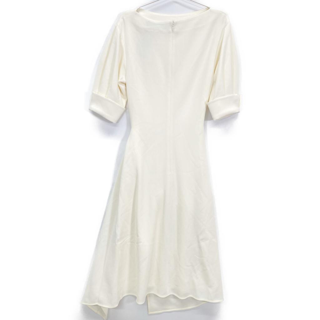 Proenza Schouler R2513011B Ivory Midi-Length Bateau Neck Dress Dress 2 IvoryUsed