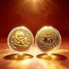 1Pcs 2027 Year Of The Sheep Commemorative Medal Imitation Gold Foil Unique Collectible For Festival Gifting Hobby Collection
