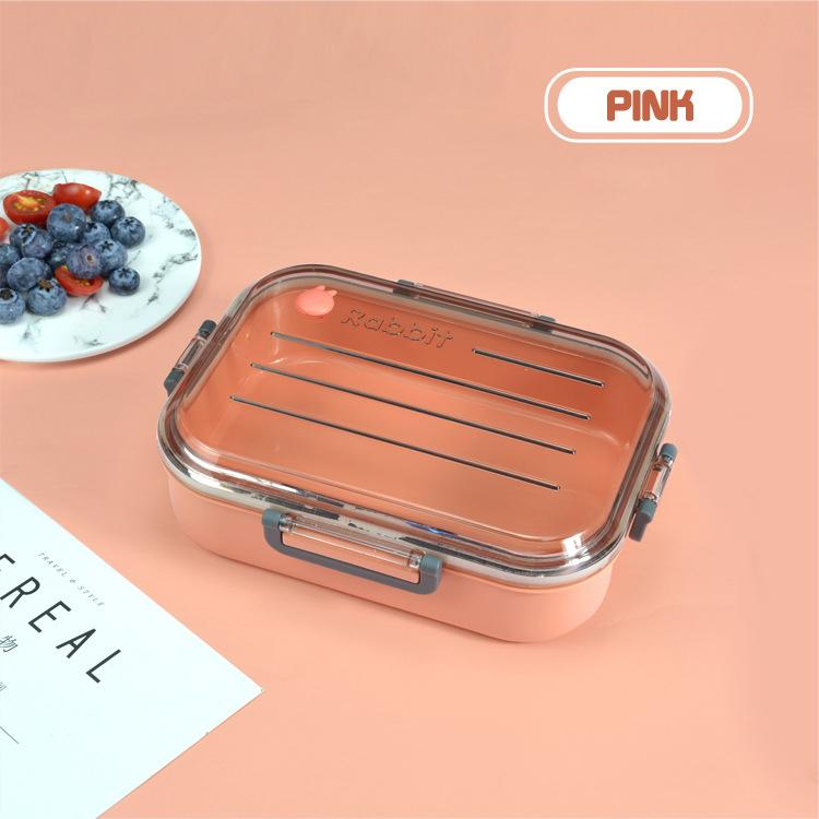 

Изолированный ланч-бокс из нержавеющей стали для школьников, обеденная посуда, контейнер для еды Bento, коробки для завтрака, дропшиппинг