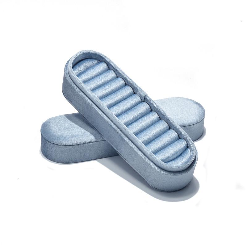 High Quality Velvet New Ring Storage Display Box Ring Storage Tray Ring Earrings Jewelry Tray Window Display Props