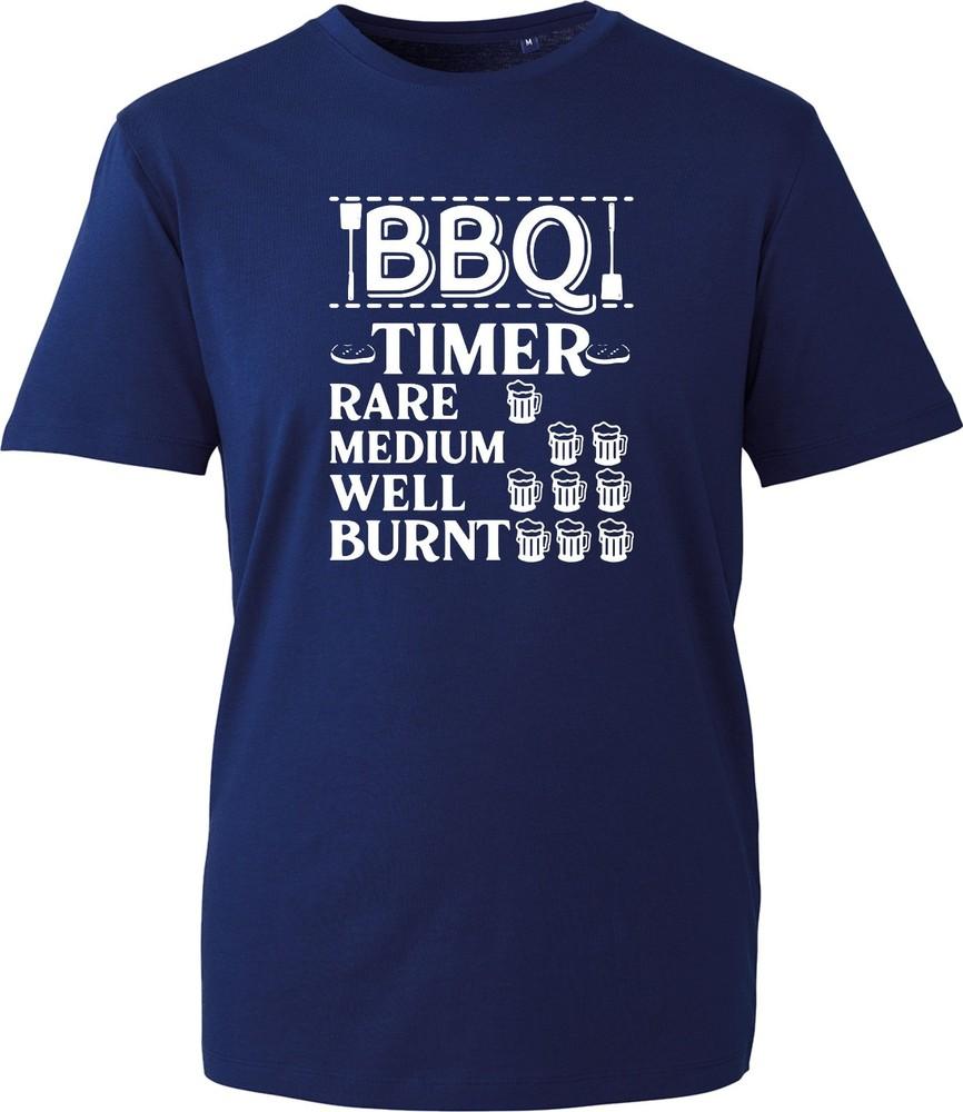 Funny Bbq Timer Black T Shirt Unisex Novelty Beer Grill Master Birthday Gift Uk S
