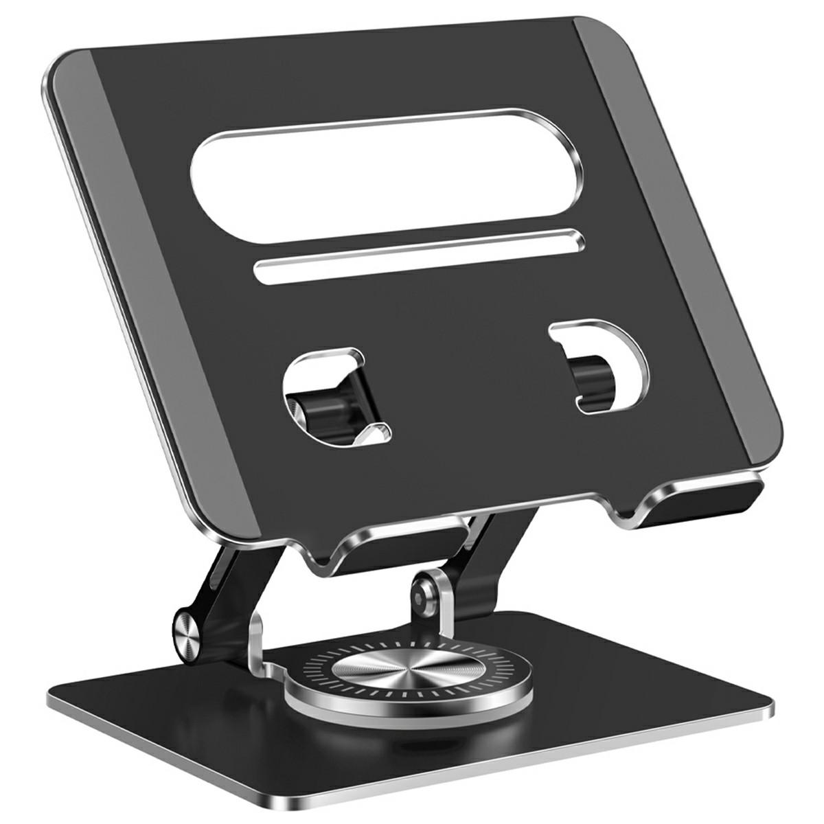 

XWJ-2079 Hollow-Out Desktop Stand with 360 Degree Rotating Base for Phones/Tablets A