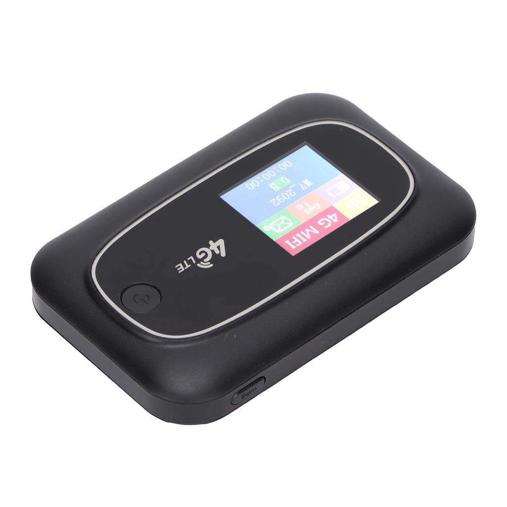 4G WiFi Hotspot Travel Router LED Display Screen Wireless Router with SIM Card Slot for Smartphone Laptop