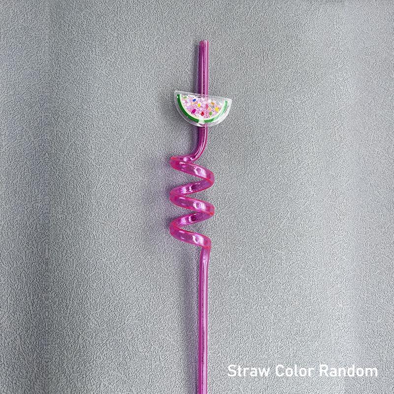 

Sparkling Fruit Shaped Straw Cute Children s Curved Plastic Straw Reusable Bar Milk Tea Straw Wedding Birthday Decor 1pcs