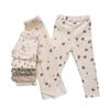 Children's Pure Cotton Sleep Set-Cartoon Floral Boys Girls Pajamas Soft Kids Lounge Wear Suit Comfortable Sleepwear Size 80-120