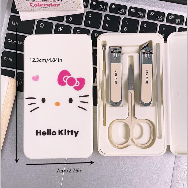 Sanrio Hello Kitty Nail Clipper Set Student Cartoon Portable Hello Kitty Nail Clipper Nail Clipper Set