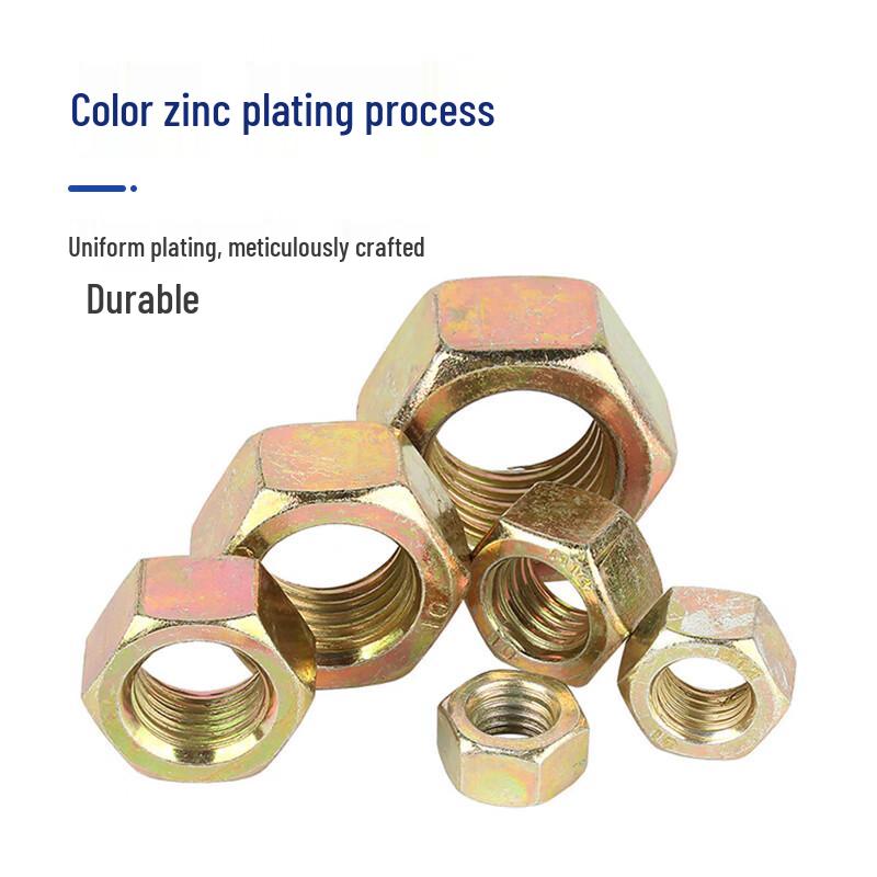 8.8 Grade High-Strength Color Zinc Hex Nuts