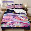 K-pop Devil Hunter Panel Comics bedding, duvet cover, pillowcase, home decoration, birthday gift (1 * duvet cover+2 * pillowcase, coreless)