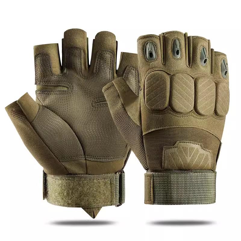 Half-finger gloves men s mountaineering and riding outdoor special forces wear-resistant combat training boxing fighting fitness tactical gloves M