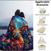 1pc Deer Fantasy Lightweight Flannel Blanket, Comfortable and Warm Blanket, for Office and Camping Sofa Bed119