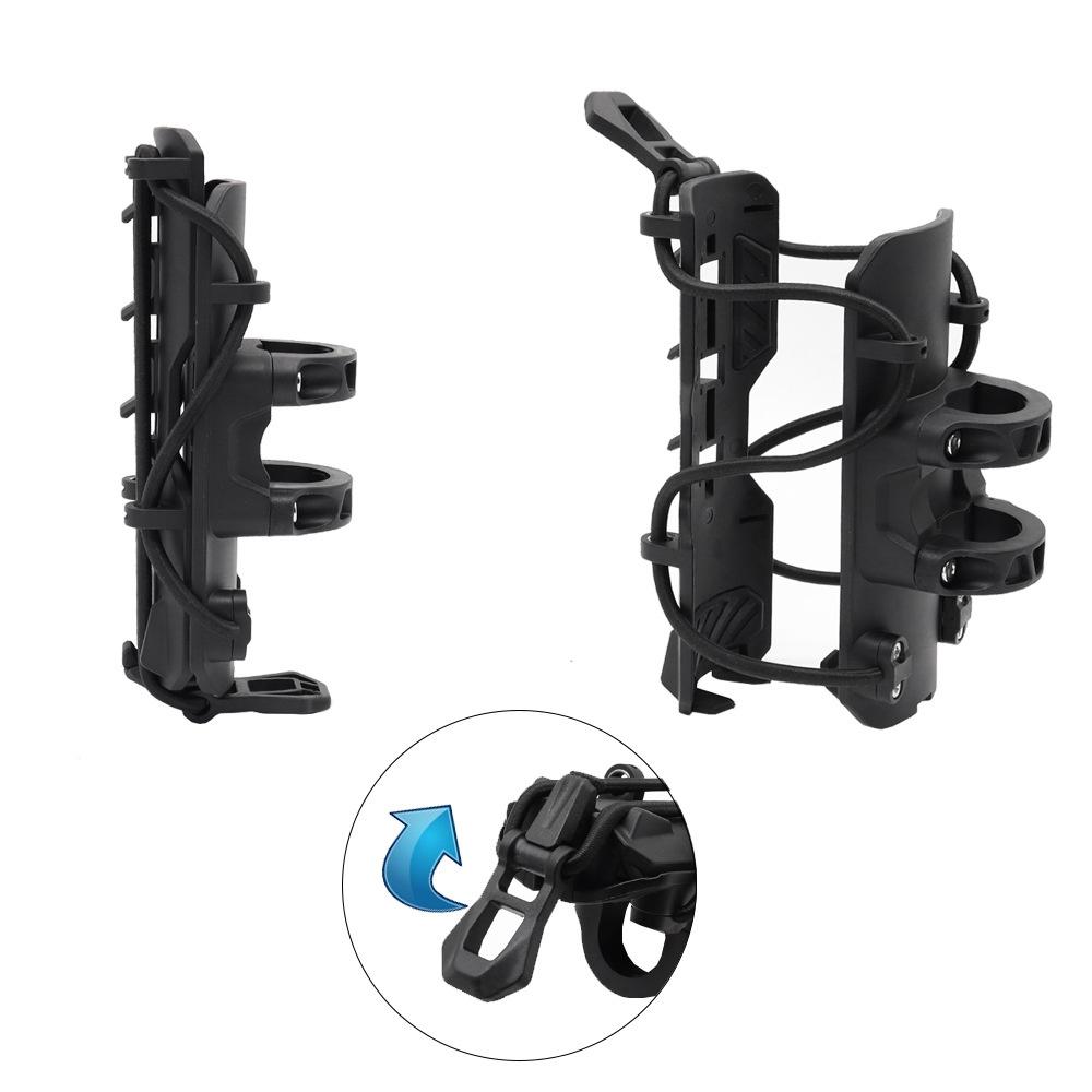 Adjustable Elastic Motorcycle Water Cup Bottle Holder Fits for 25mm Crash Bar