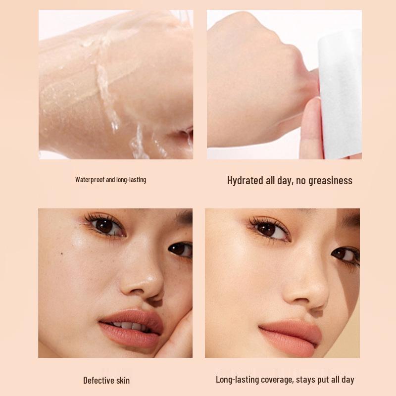 Moisturizing Concealing Foundation - Full Size, Clear Natural Look, Long-Lasting, Hydrating, Non-Clogging, Non-Transferring.