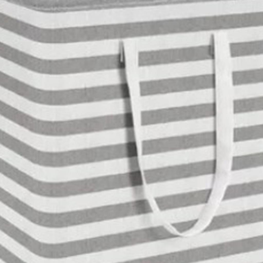 2PCS Laundry Basket Reinforced Long Handle Precise Stitching Foldable Cloth Canvas Baskets for Home