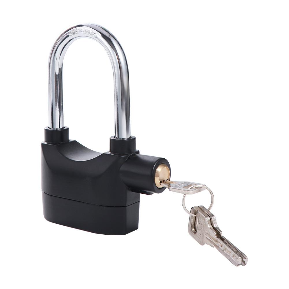 Anti-Theft Alarm Lock 10db Siren Door Lock with Key Intelligent Anti-Theft Padlock  Outdoor