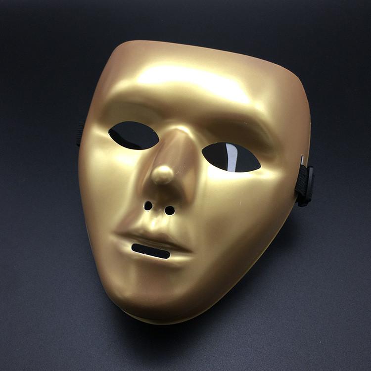 Unique Hand-painted White Full Face Mask For Halloween Costume Parties And Performances