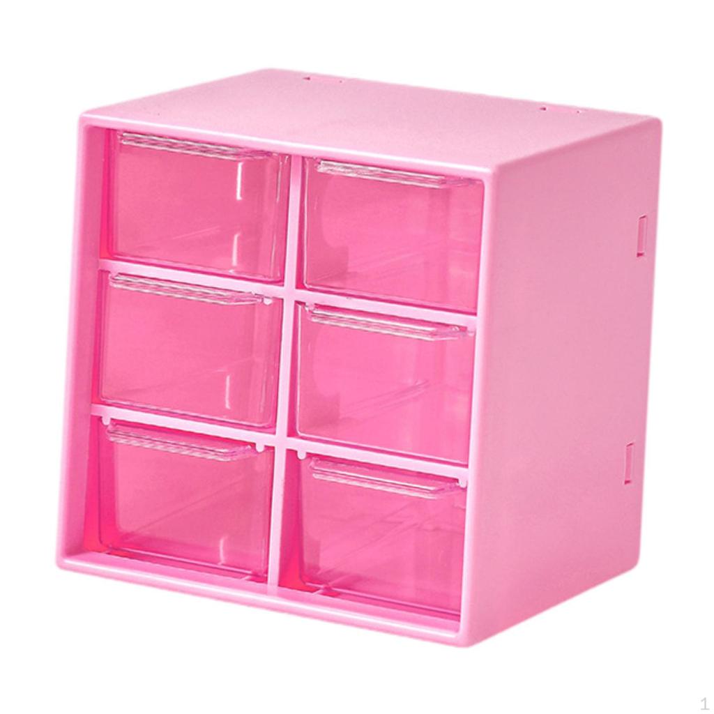 Compact Drawer Organizer for Desktop Use, Storage Solution with Drawers Beads and Office