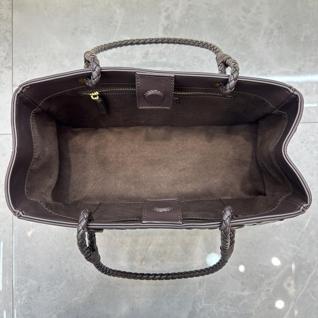 Cross-border New Cowhide Woven Basket Bag Retro Premium Portable Vegetable Basket Bag Large Capacity Shoulder Messenger Women's Bag