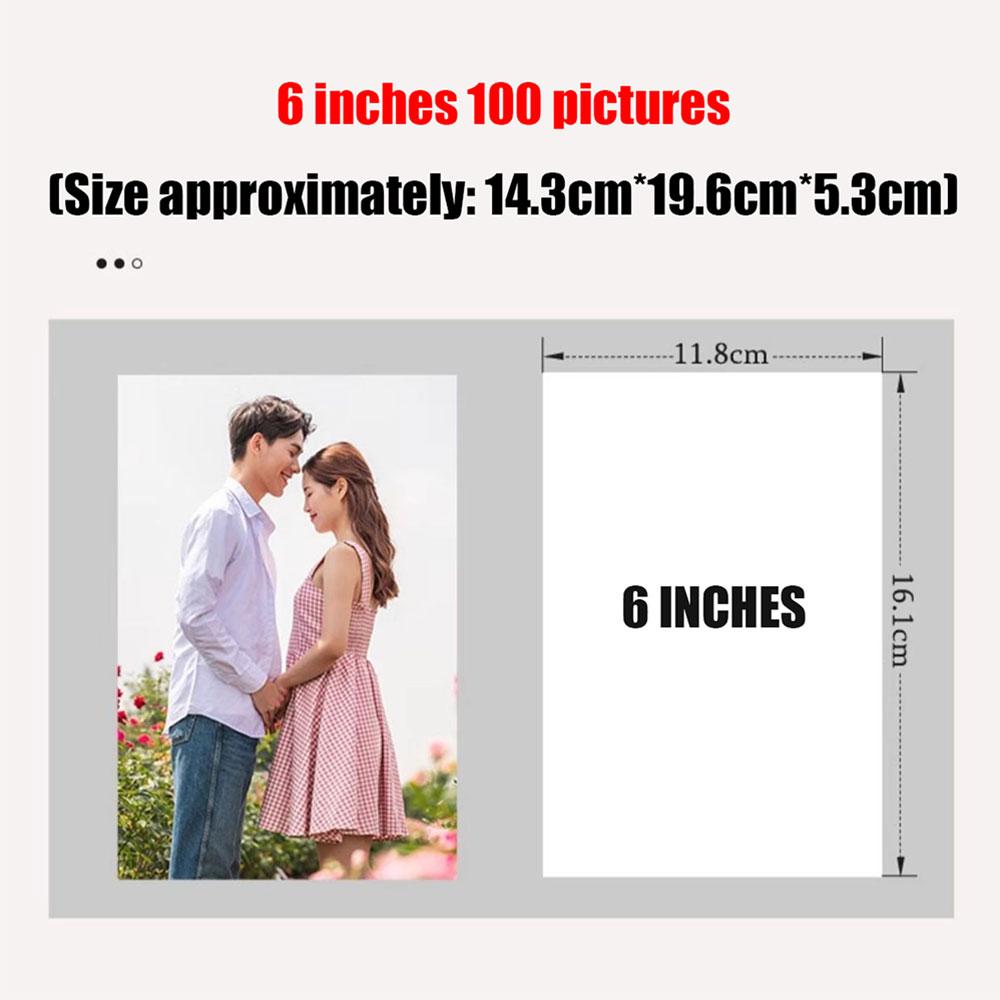 100 Seiten 6-Zoll Kinderalbum Niedliche Katze Gedenkalbum Kartenbuch Fotoaufbewahrung Baby-Wachstumsaufzeichnung Kreatives Geschenk für Kinder