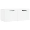 Wall Cabinet White 80x36.5x35 Cm Particleboard
