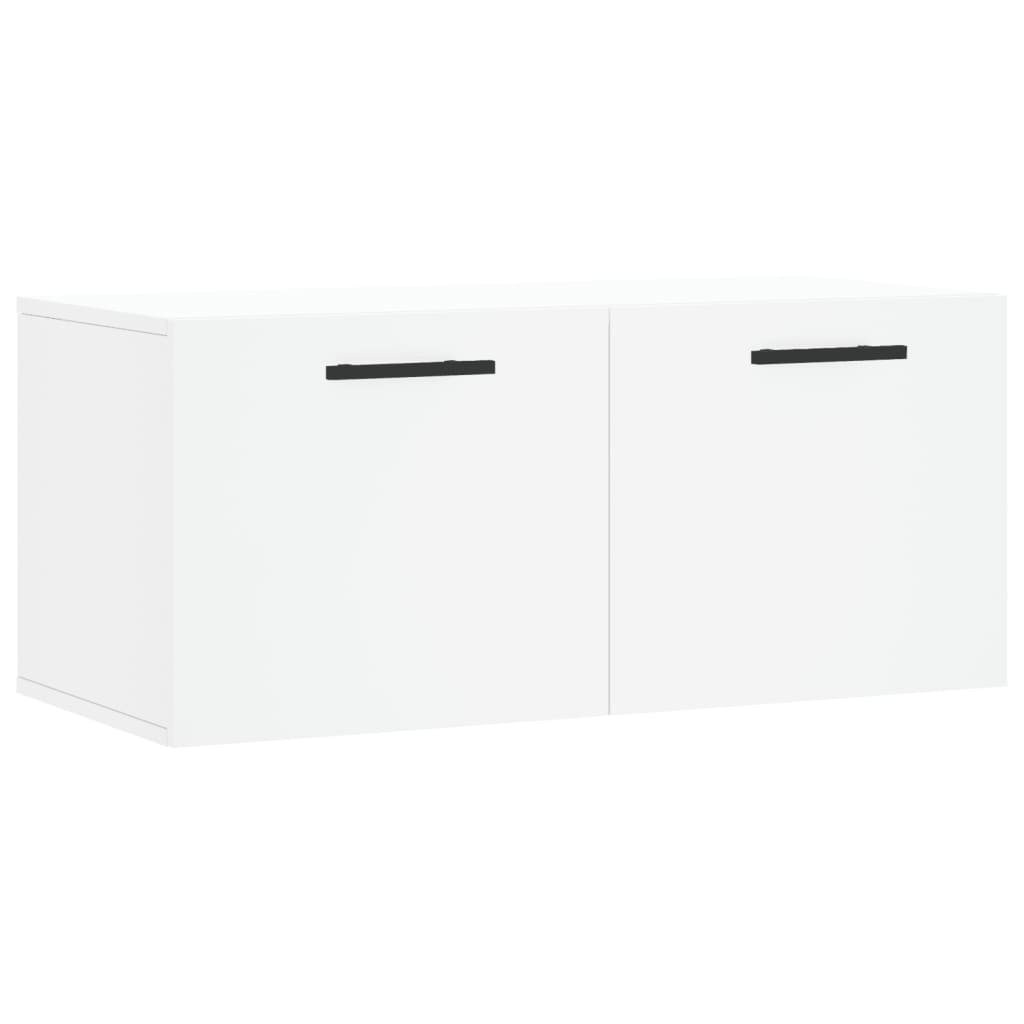 Wall Cabinet White 80x36.5x35 Cm Particleboard