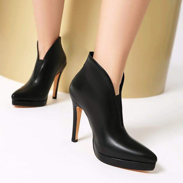 

Новые туфли высокого класса из кожи на высоком каблуке, короткие сапоги, женские французские ботильоны 2025, новые тонкие 39