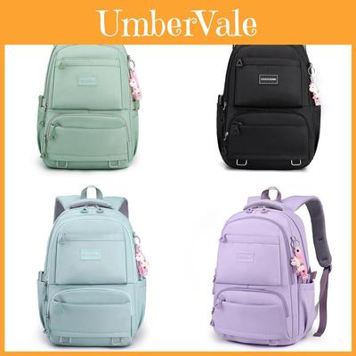 Mochila Escolar de Nailon Para Adolescentes Con Múltiples Compartimentos Diseño Impermeable Para Estudiantes