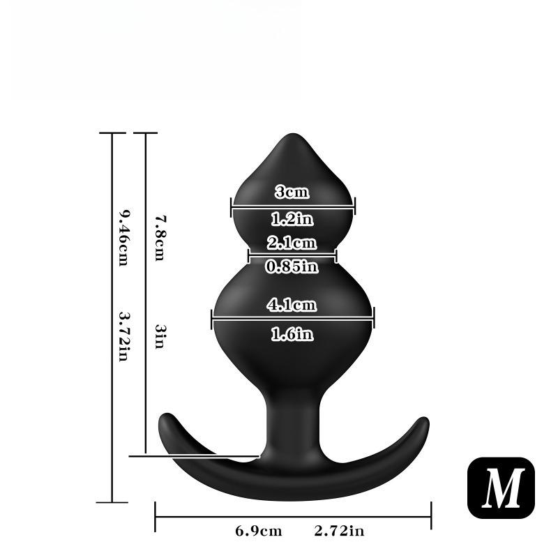 Analplug mit Stahlkugeln Buttplug Analkugeln Fetisch Männer Prostata-Massagegerät Sexspielzeug für Frauen Männer Analdilatator Buttplug