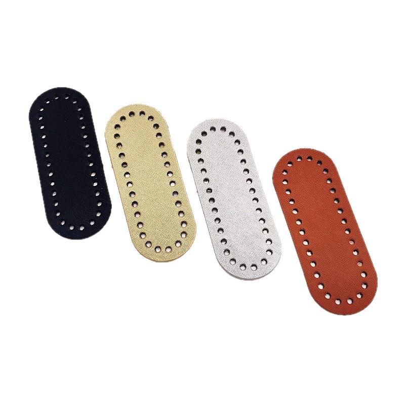 Hyuna Handgehäkelte Lederbasis Damen Handy-Geldbörsen-Tasche