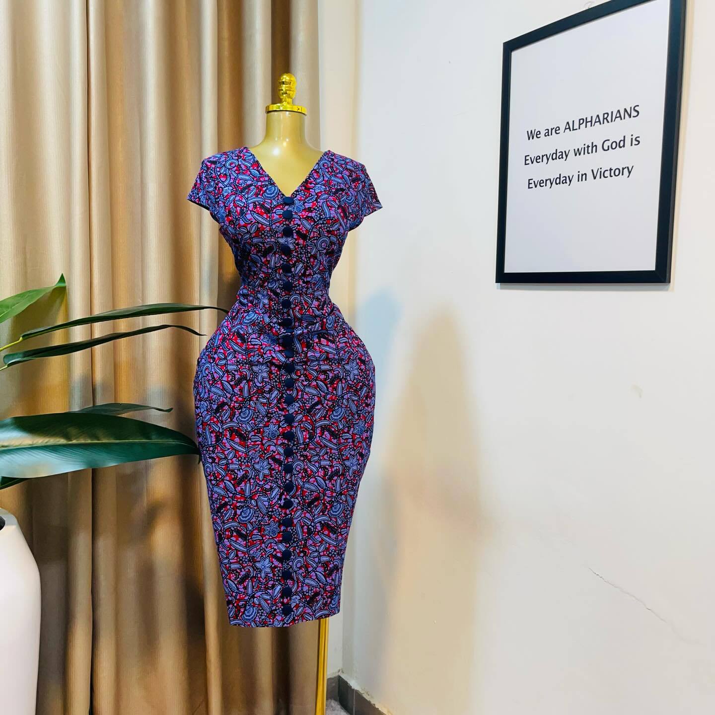 European and American fashion printing African slim-fit hip-wrapped dress banquet dress elegant temperament long skirt women S фиолетовый