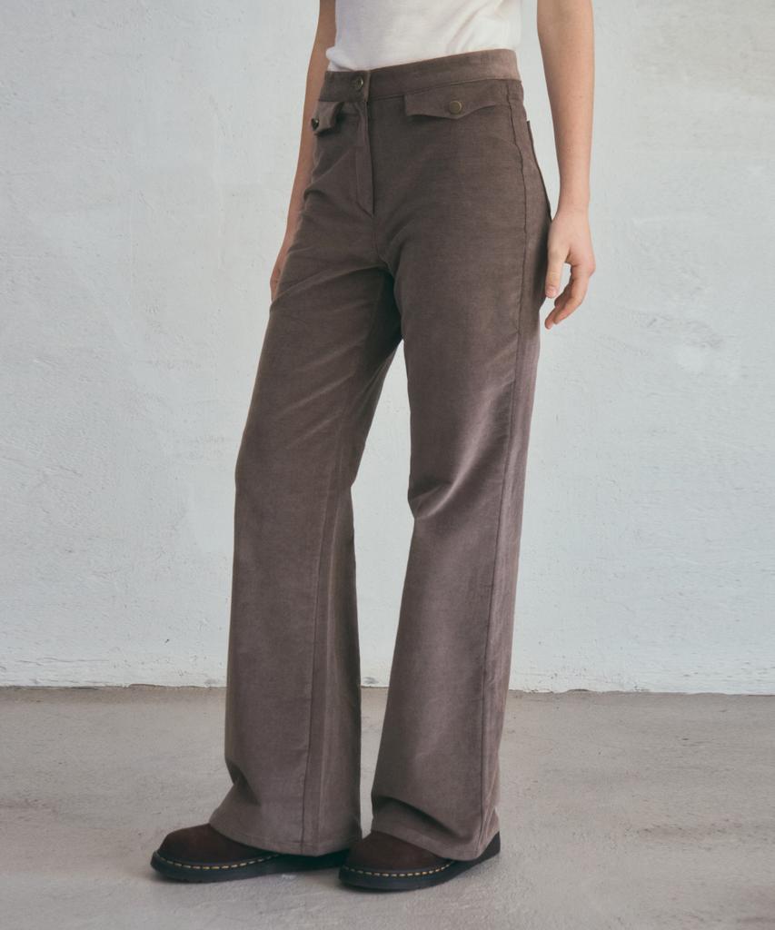 Aueonoseuteljia Twin Flap Corduroy Pants_Mocha Brown(O25-Pt15)