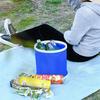 1PC/13L Multifunctional Folding Bucket Shrink Bucket Car Convenient Outdoor Folding Bucket Fishing Bucket for Car Washing