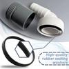 Professional Washing Machine Drainage System Plastic Construction Includes Hose Clamp Suitable for Stable Connection