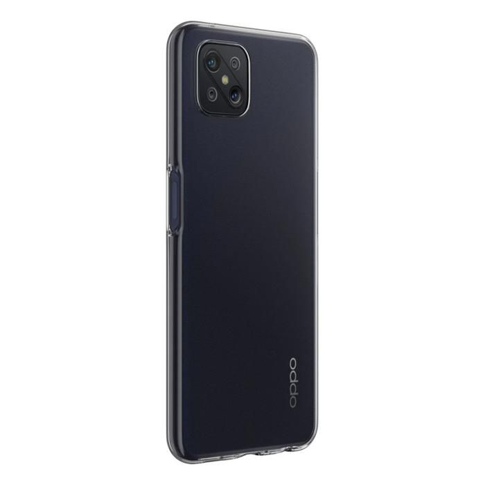 Coque et tour de cou pour Oppo Reno 4Z - TPU Souple Transparent Cordon Noir réglable Phonillico®