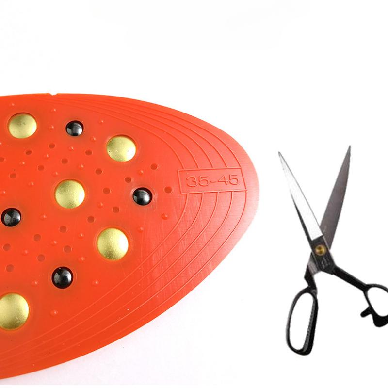 Magnetische Akupressur-Einlegesohle Durchblutung Erdiges Gold Massage-Einlegesohlen Bleiben Magnetisch Atmungsaktiv Fitness Fuß Akupunkturpunkt Massage Reflexzonenmassage Schuheinlagen