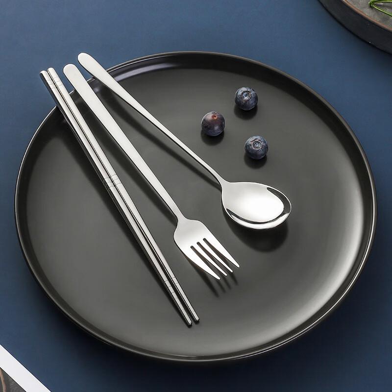 304 Stainless Steel Chopsticks and Spoon Set with Case
