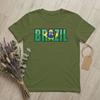 Unisex TShirts Brazilian Flag of Brazil BR Pride Casual Cotton Tees Short Sleeve Souvenir T Shirt Round Neck merchandise Plus Size