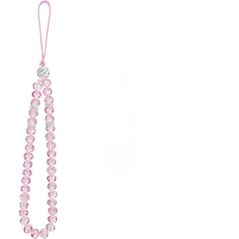 

1Pc Phone Lanyard Strap Phone Charm Bling Crystal Beads Wrist Lanyard Strap Beaded Ladies Wristband Bags Ornaments Accessories