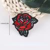 11Pcs/Set Embroidery Rose Flower Sew Iron on Home Patch Badge Bag Hat Dress Applique Rose Patch