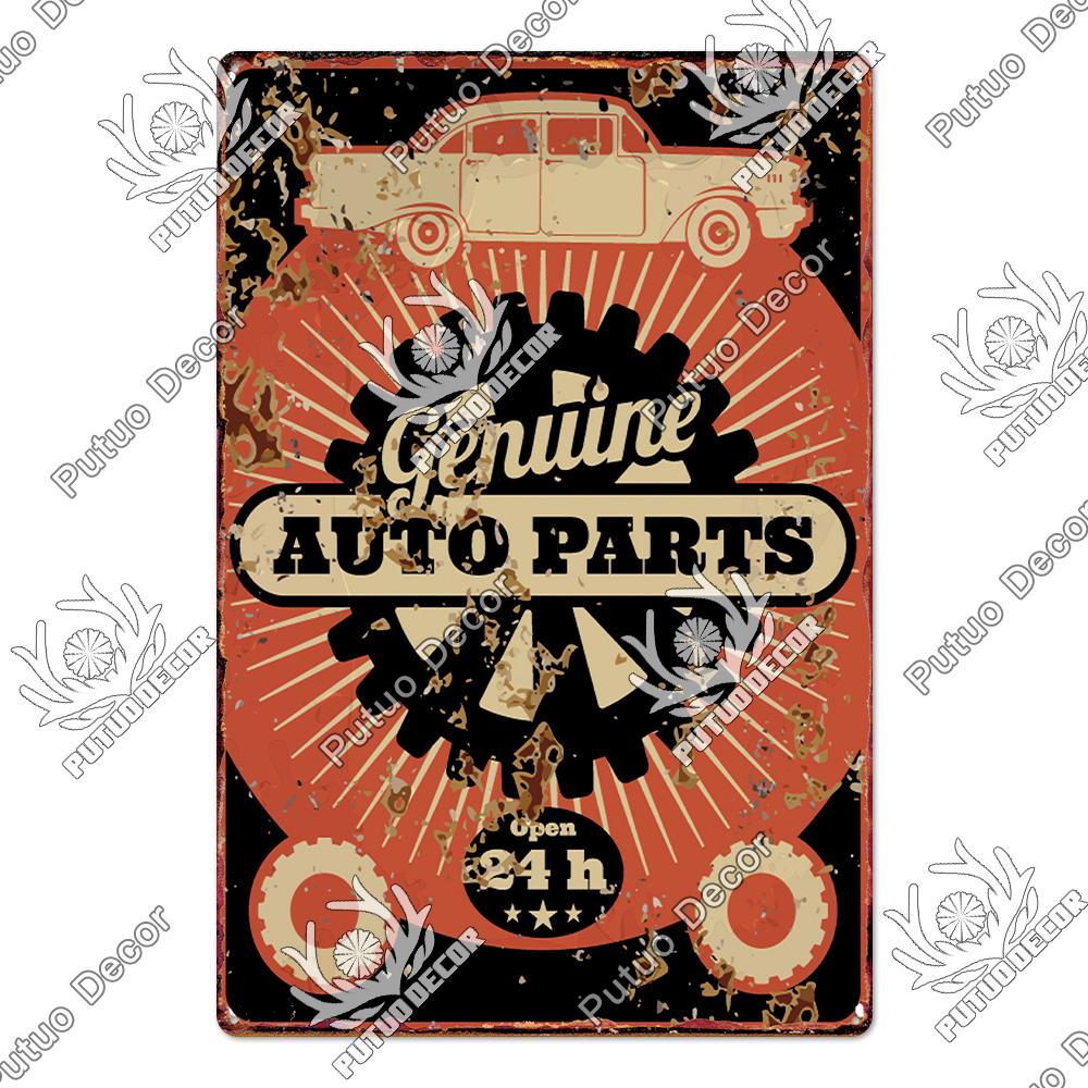 Putuo Decor My Rules Tin Sign Retro Plaque Metal Plate Vintage Wall Art Poster Decortive for Garage Man Cave Club Bar Home