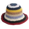 Vintage Rainbow Striped Summer Fisherman Hat Sunshade Bucket Hat for Anniversary