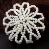 Elegant Pearl Crochet Bun Net Elastic Fake Pearl Hair Nets Hair Bun Covers  Hair Accessories