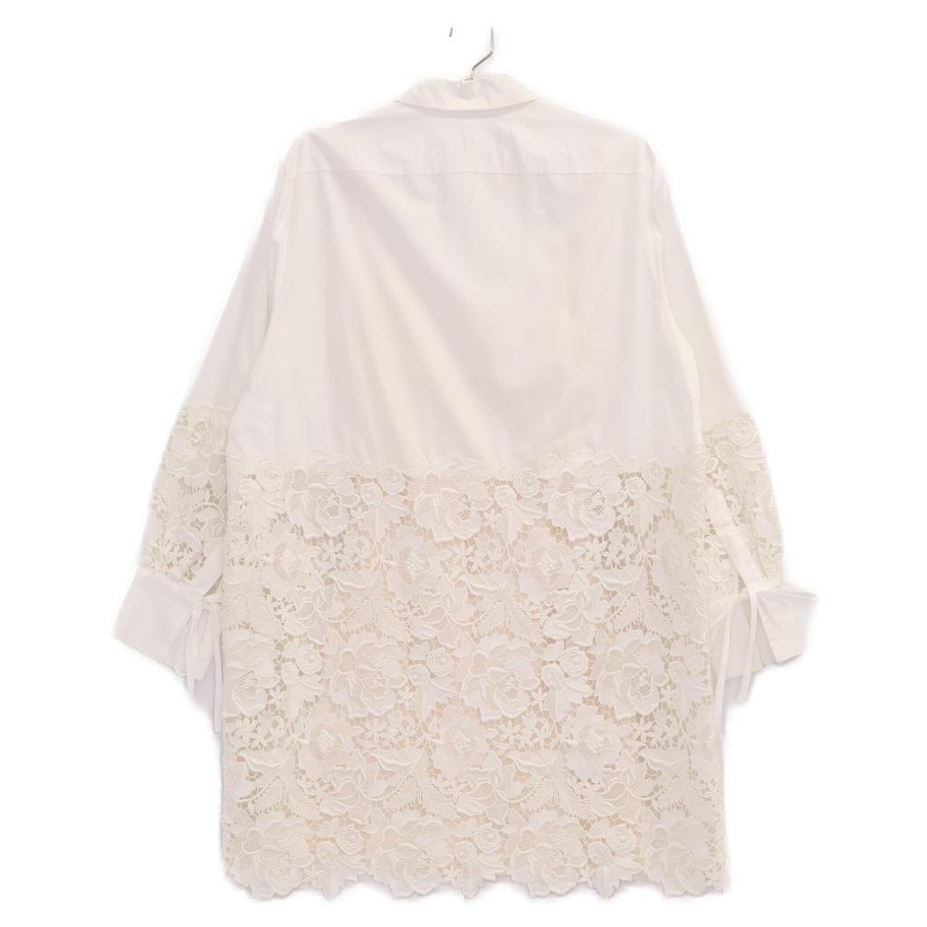 Cecilie Bahnsen [Beautiful] Flower Lace Shirt Dress UK6 whiteUsed