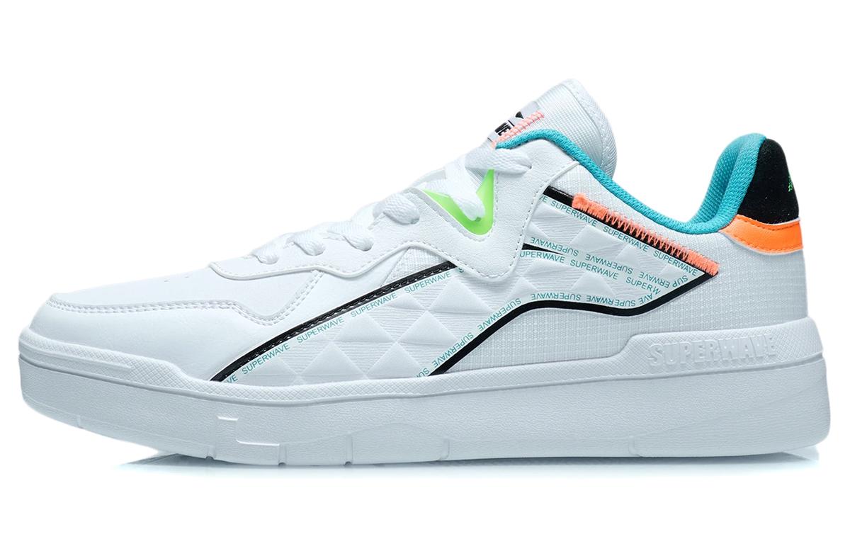 Li Ning Wave SPWV Lite Superwave Lite Нескользящие износостойкие Низкие кеды для скейтборда Белый Черный Синий AGCR121-3 42